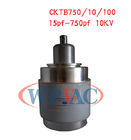 Variabler keramischer Kondensator 15~750pf 10KV des Vakuumcktb750/10/100 dämpfungsarm